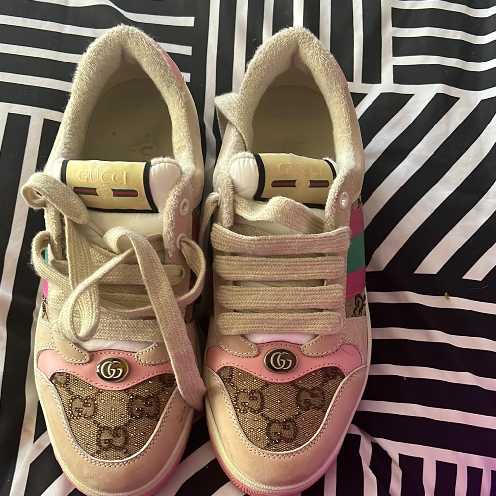 Gucci Kids Sneakers - Pink and Cream